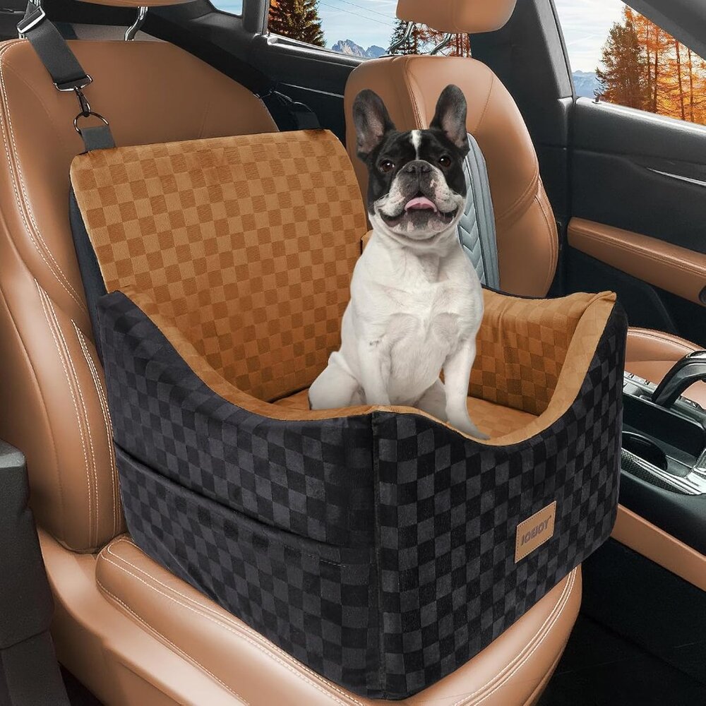 Elevated Dog Car Seat for Small/Medium Dogs up to 35 lbs
